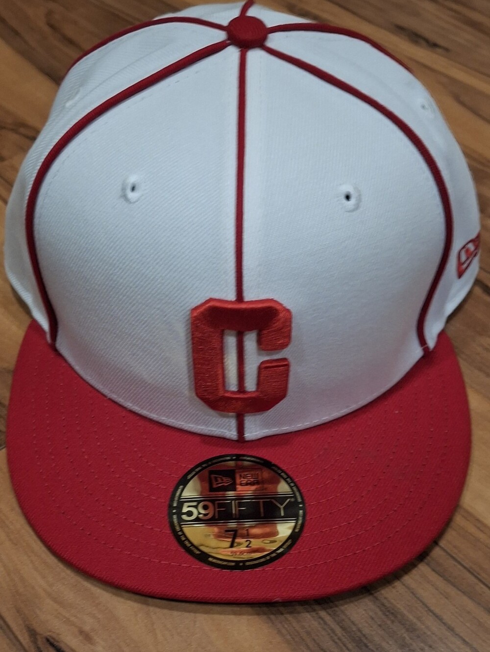 New Era 59FIFTY Pittsburgh Crawfords Negro League Fitted Hat White Red 7  1/2
